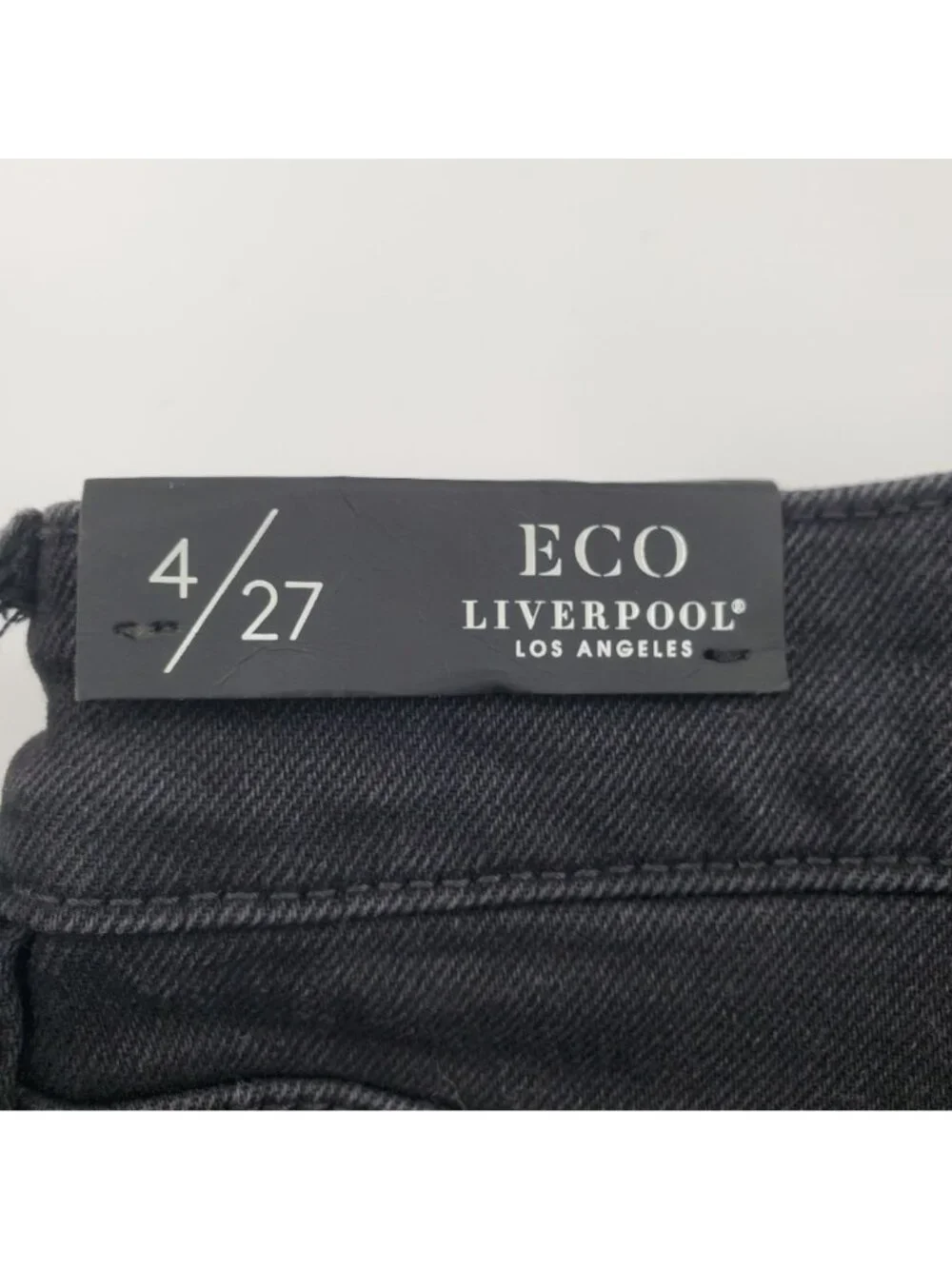 Liverpool Abby Skinny Welt Pocket Jean Denim Pants Size 4 NWT Faded Black